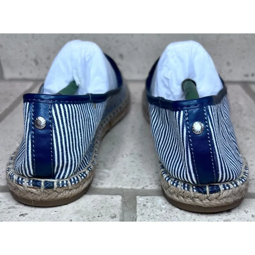 G.H. Bass & Co. Jenna Critter Lobster Crawfish Flats Red Blue Espadrilles Sz 9